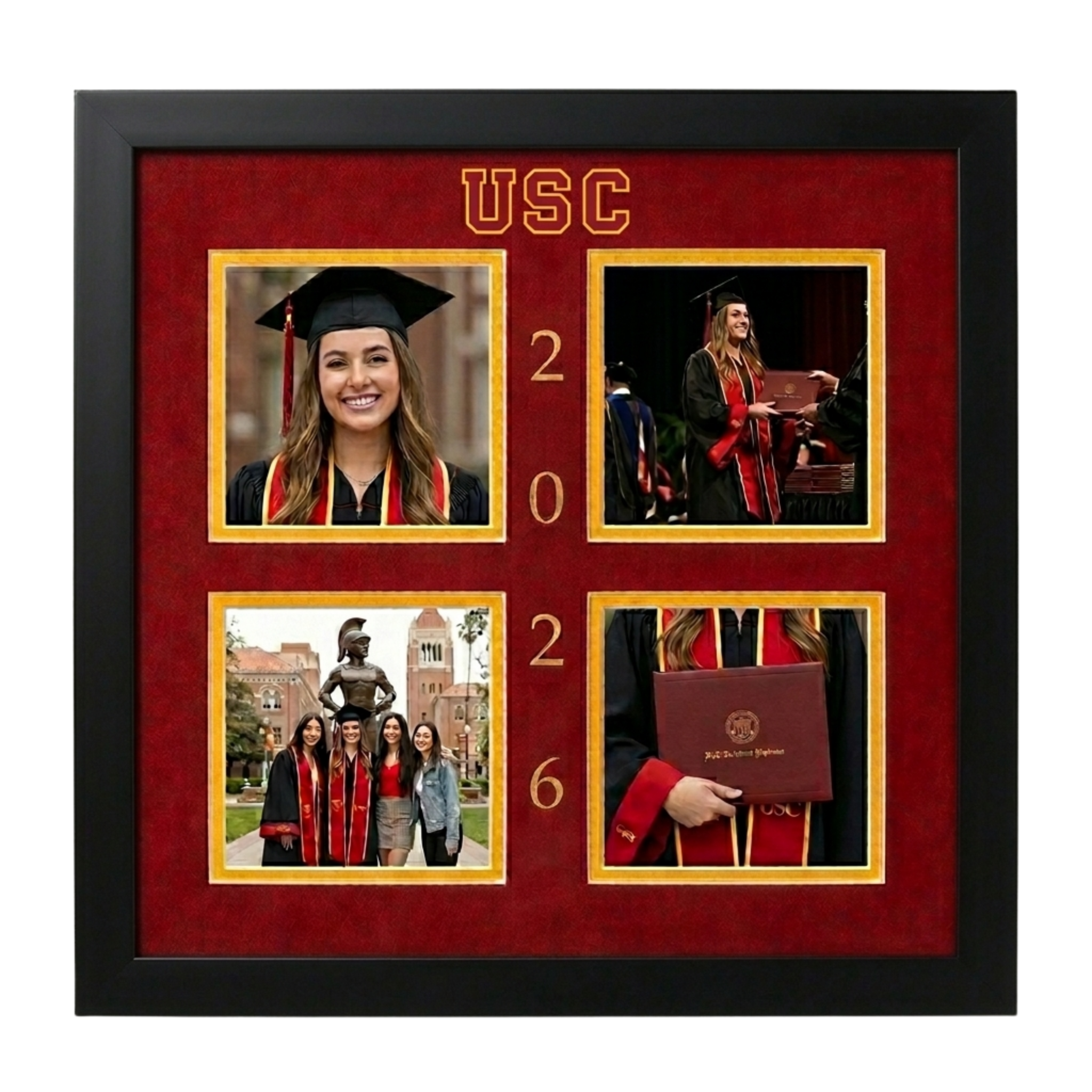 Custom graduation photo framing by The Framing Collective, Newport Beach — sample 1